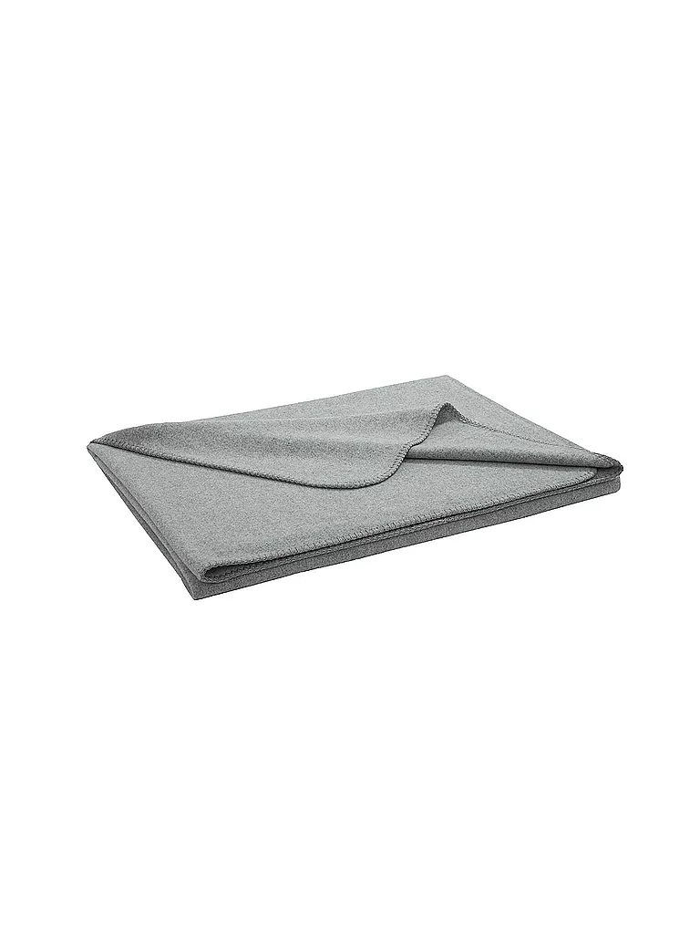 STEINER 1888 | Wolldecke "Sophia" 145x190cm | Grigio