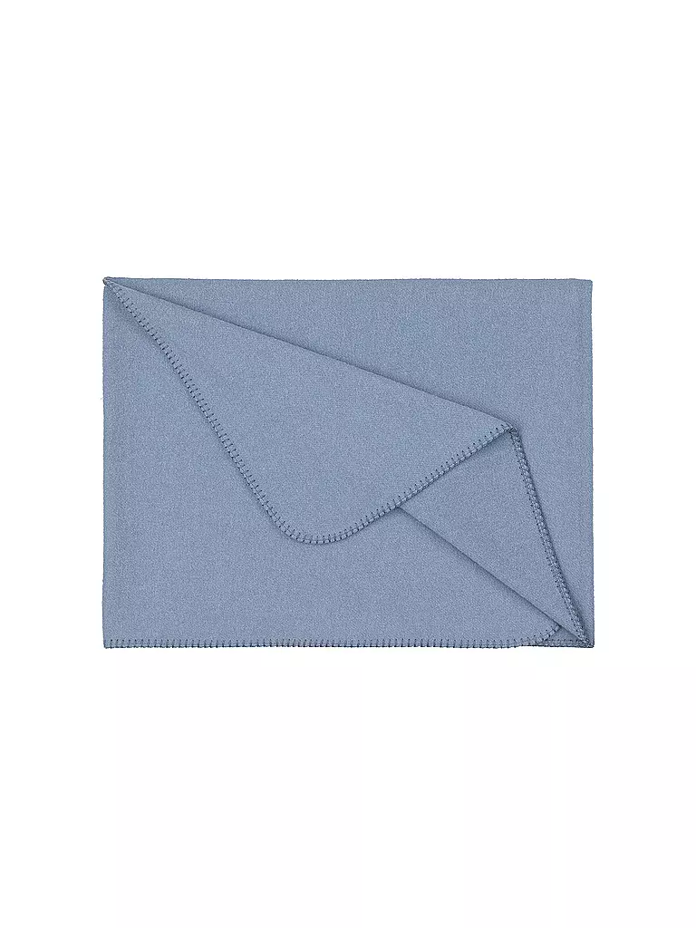 STEINER 1888 | Wolldecke SOPHIA 145x190cm Karibik | Blu chiaro