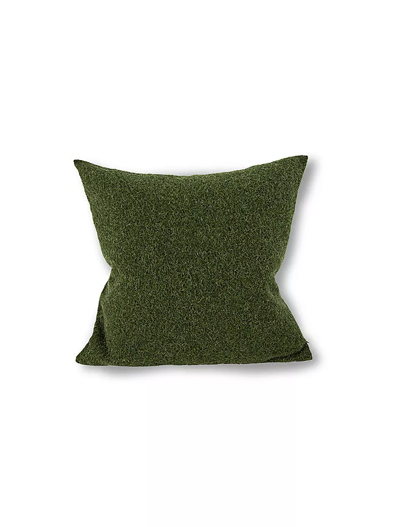 STEINER 1888 | Wollkissen "Alina" 40x40cm kiwi (gefüllt) | Verde scuro