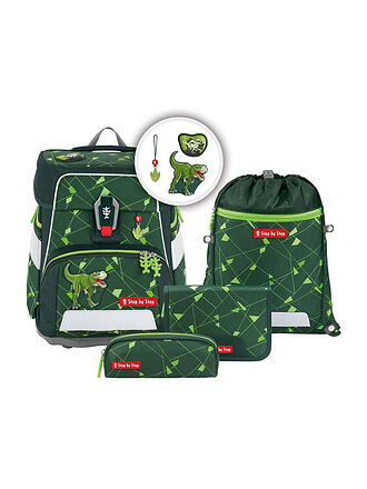 STEP BY STEP | Set di zaini scolastici da 5 pezzi SPACE Shine Dino Night Tyro