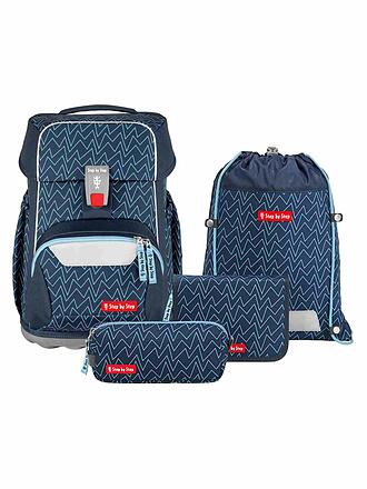 STEP BY STEP | Set di zaini scolastici 4 pz. BASIS Blue Lines