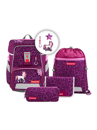 STEP BY STEP | Set di zaini scolastici da 5 pezzi SPACE Pretty Unicorn