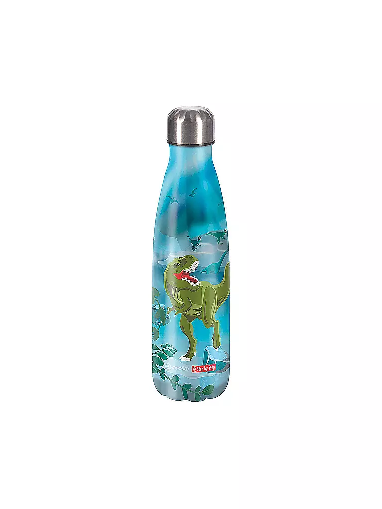 STEP BY STEP | Borraccia in acciaio inox 0,5L T-Rex Taro | Multicolore