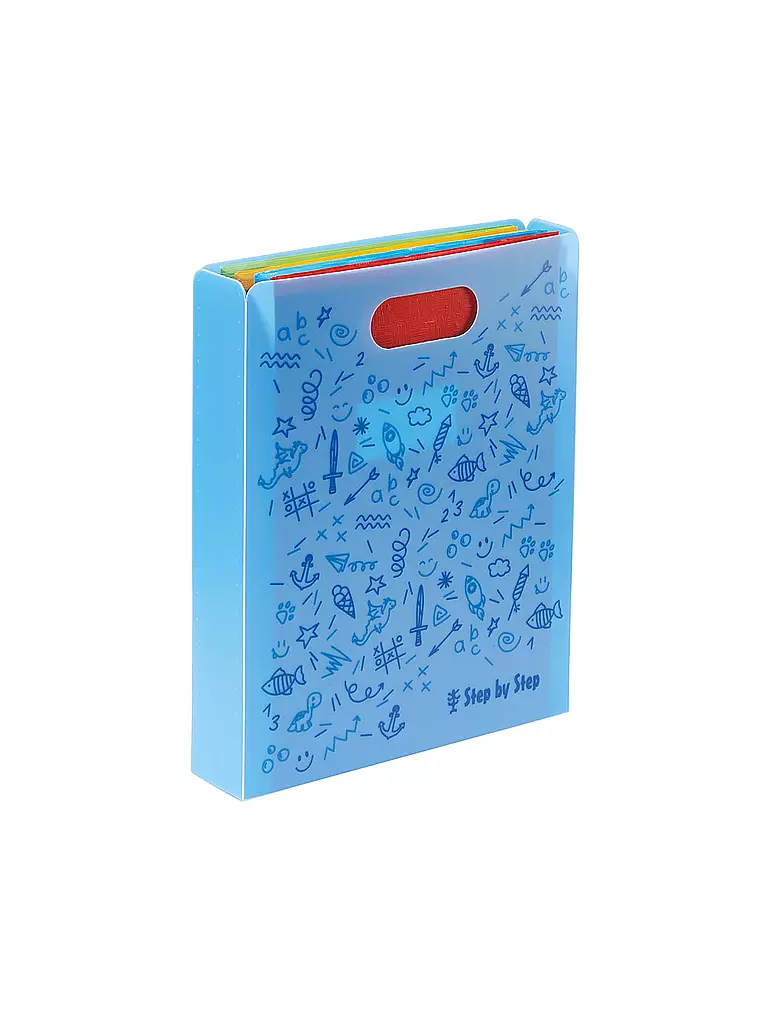 STEP BY STEP | Raccoglitore con maniglia blu | Blu chiaro