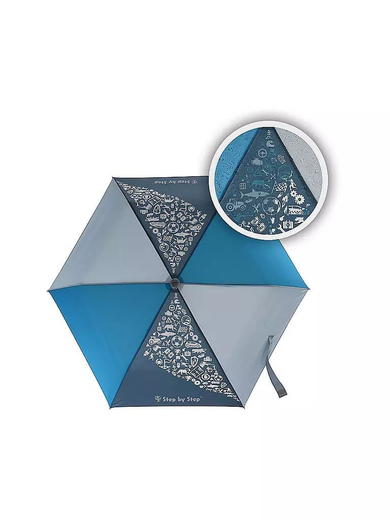 STEP BY STEP | Regenschirm MAGIC RAIN EFFECT BLUE | Blu