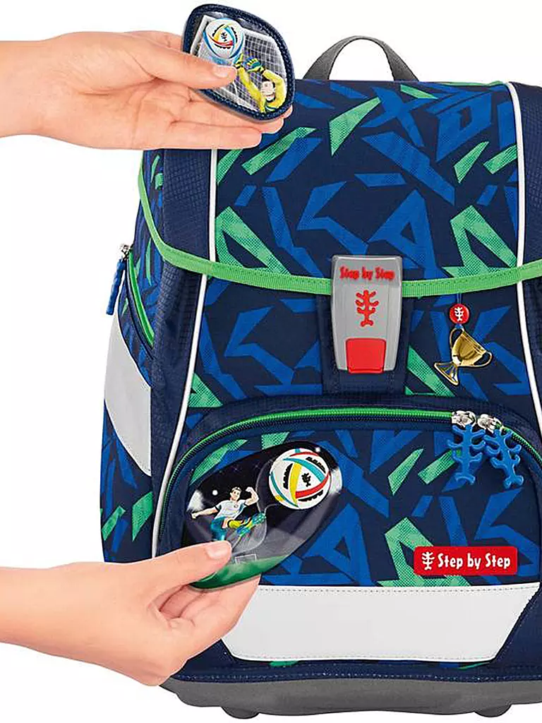 STEP BY STEP | Schulranzen Set 2in1 Plus Soccer Ben  | Blu scuro
