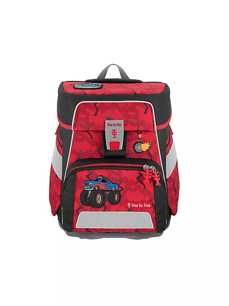 STEP BY STEP | Schulranzen Set Space Monter Truck Rocky 5teilig  | Rosso