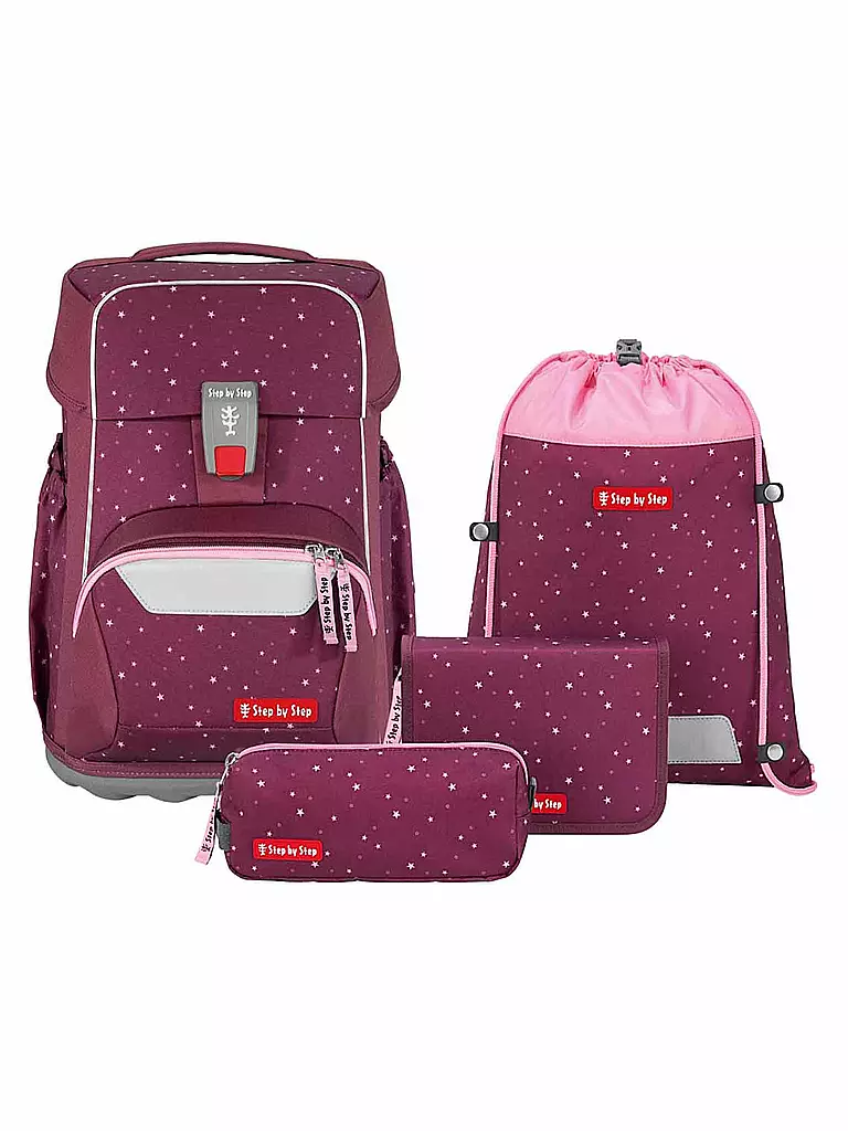 STEP BY STEP | Schultaschen Set 4tlg BASIS Berry Stars   | Bacca