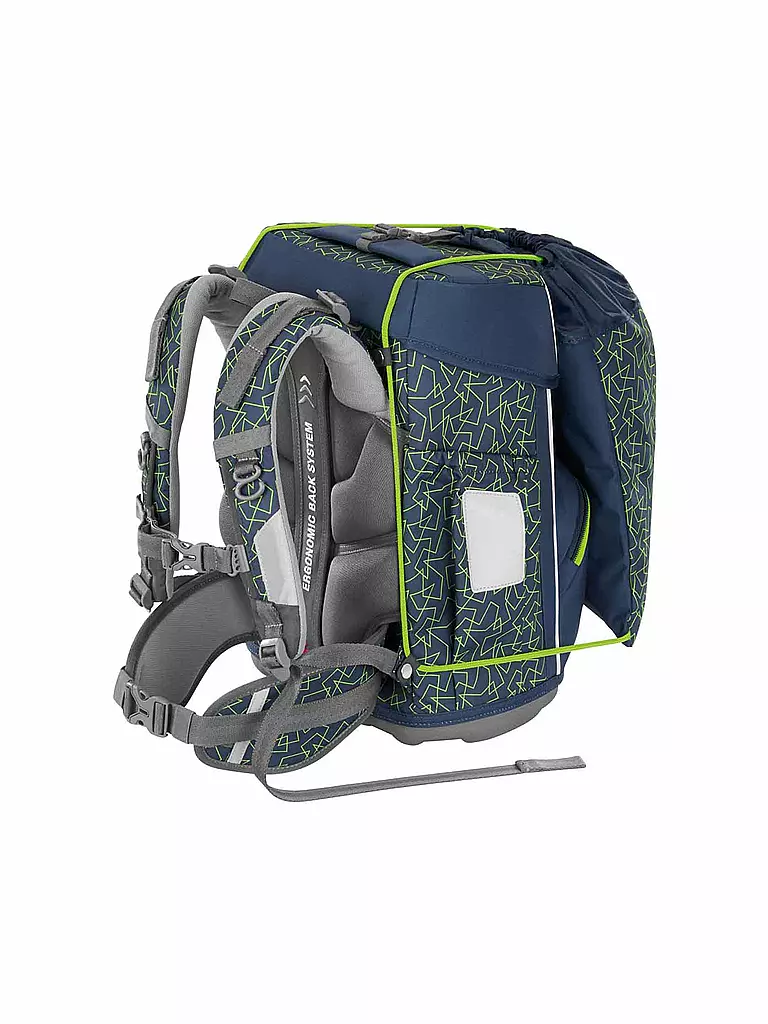 STEP BY STEP | Schultaschen Set 4tlg BASIS Green Geometric  | Verde