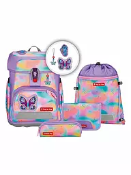 STEP BY STEP | Schultaschen Set 5tlg CLOUD FLASH Butterfly Luna  | Lilla