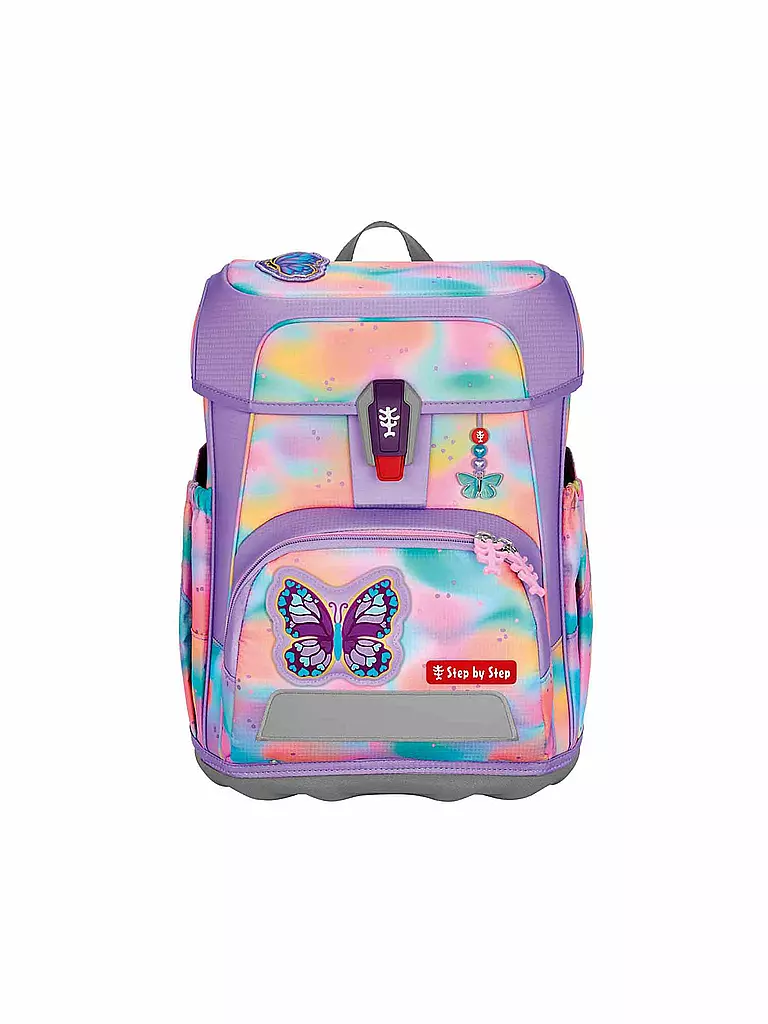 STEP BY STEP | Schultaschen Set 5tlg CLOUD FLASH Butterfly Luna  | Lilla
