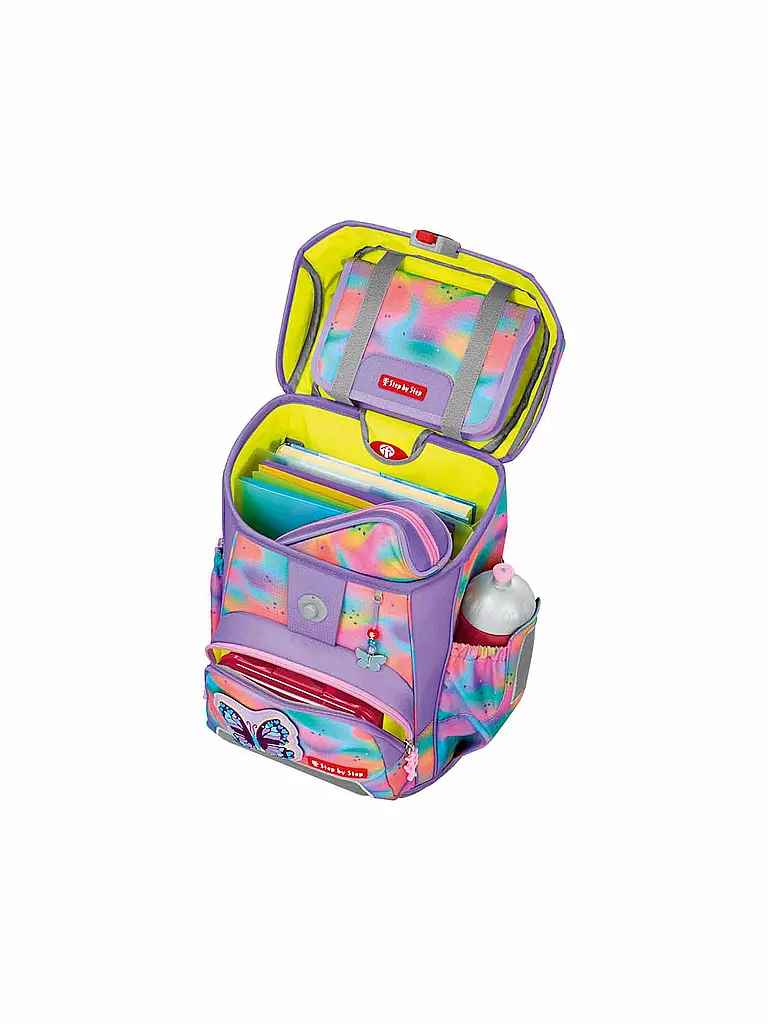 STEP BY STEP | Schultaschen Set 5tlg CLOUD FLASH Butterfly Luna  | Lilla