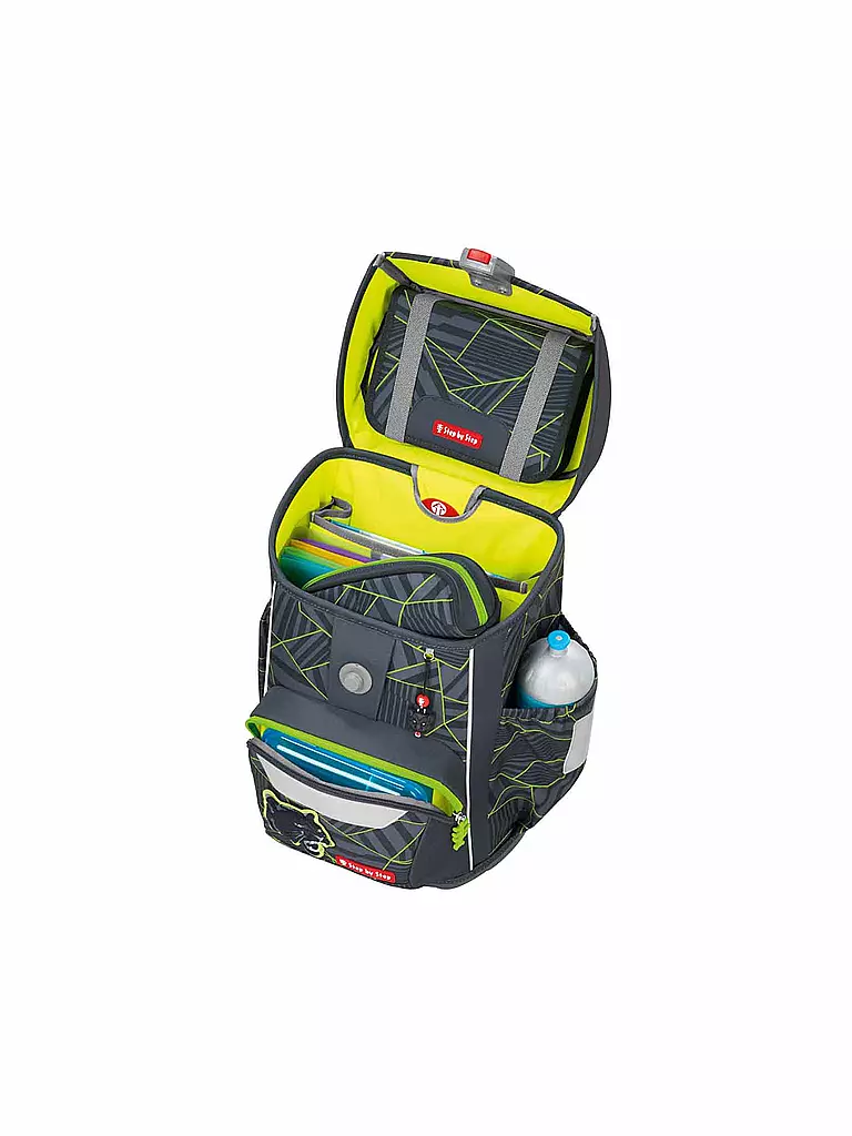 STEP BY STEP | Schultaschen Set 5tlg GIANT Dark Cat Chiko  | Nero