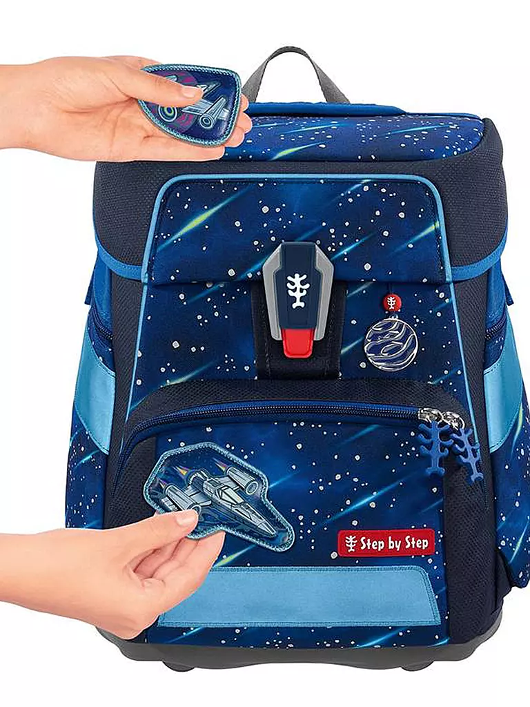 STEP BY STEP | Schultaschen Set 5tlg Star Shuttle Elio | Blu scuro