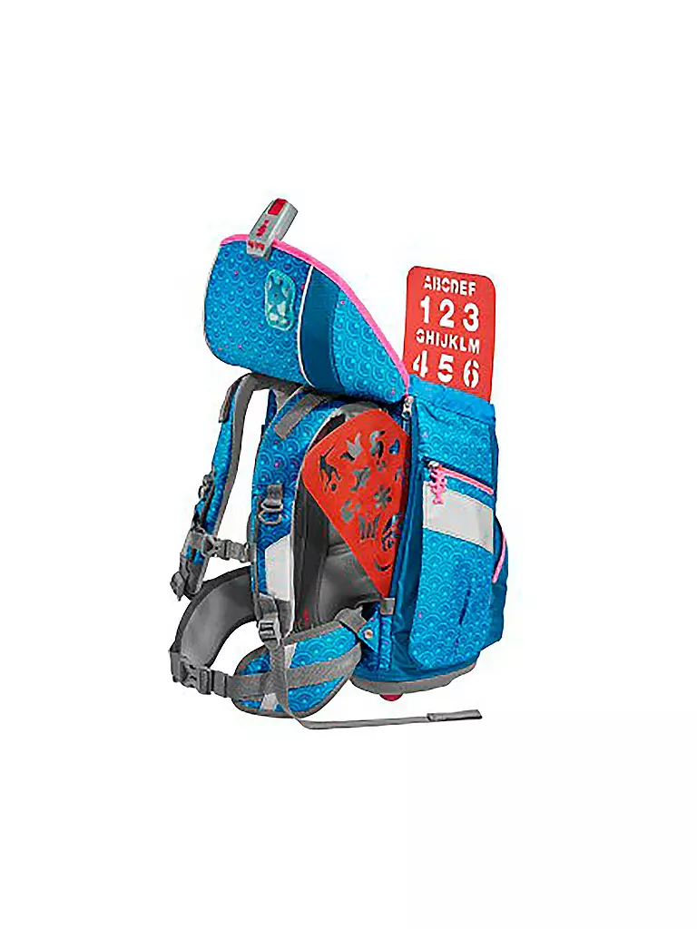 STEP BY STEP | Schultaschen Set 6tlg 2in1 Plus Dolphin Pippa | Turchese