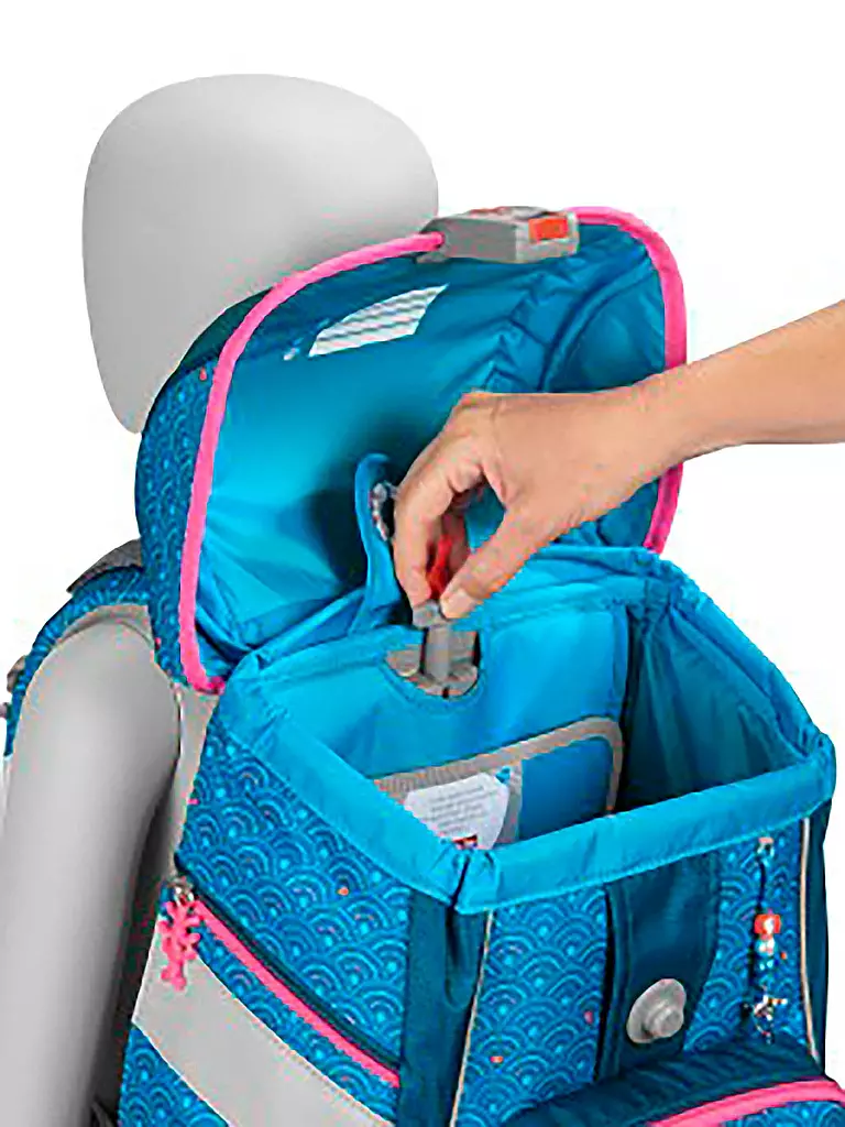 STEP BY STEP | Schultaschen Set 6tlg 2in1 Plus Dolphin Pippa | Turchese