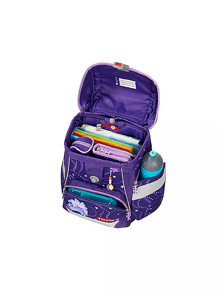 STEP BY STEP | Schultaschen Set 6tlg 2in1 Plus Pegasus Emily | Lilla