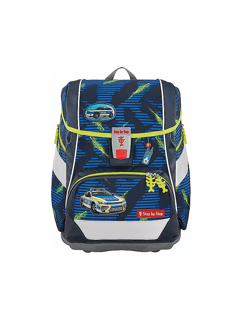 STEP BY STEP | Set di zaini scolastici 2in1 Plus Police Car Cody | Blu scuro