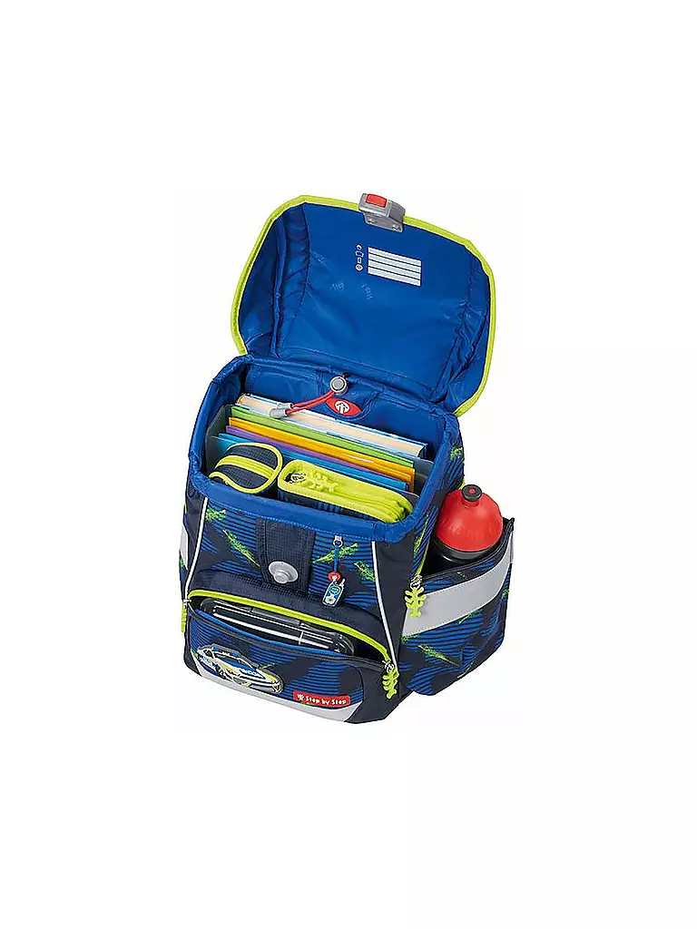STEP BY STEP | Set di zaini scolastici 2in1 Plus Police Car Cody | Blu scuro