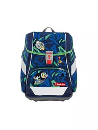 STEP BY STEP | Set di zaino scolastico 2in1 Plus Monster Trucker Rocky | Blu scuro