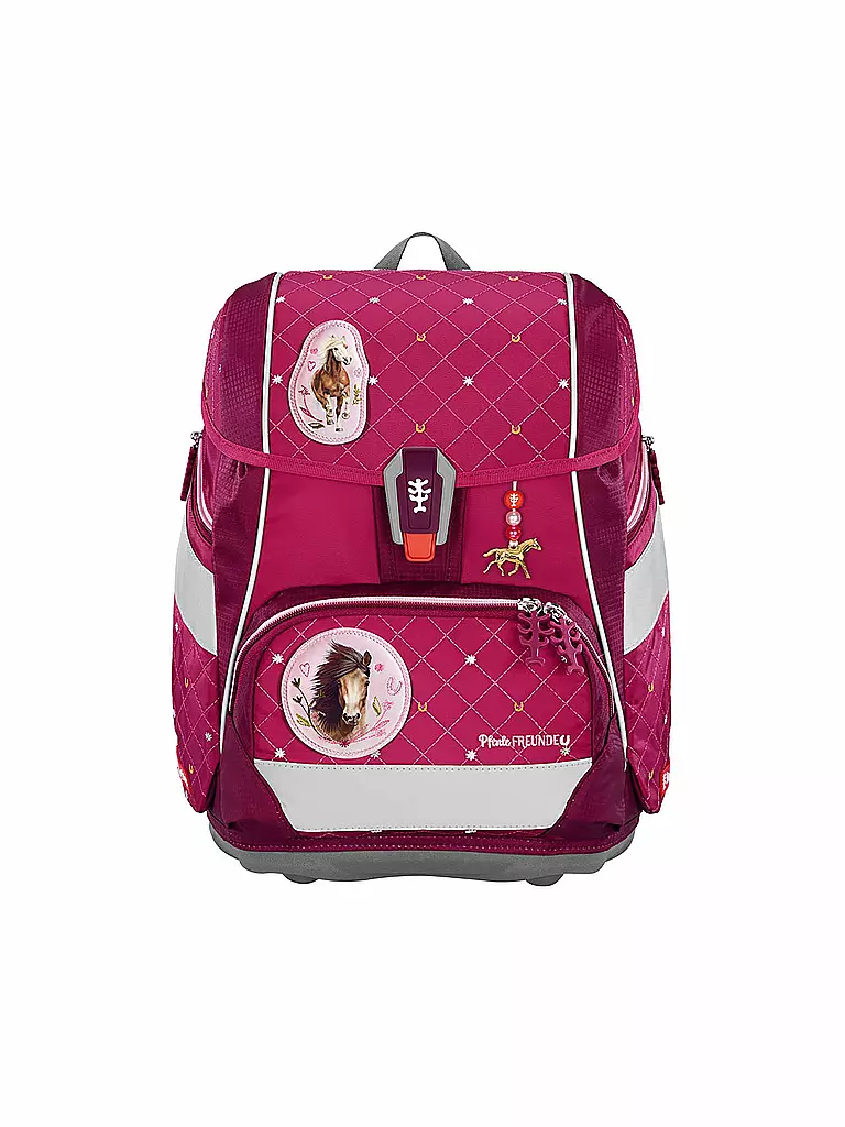 STEP BY STEP | Set di zaini scolastici 2IN1 Spiegelburg Pferdefreunde | Fucsia