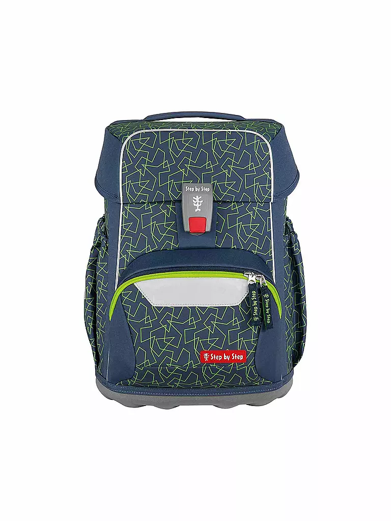 STEP BY STEP | Set di zaini scolastici 4 pz BASIS Green Geometric | Verde