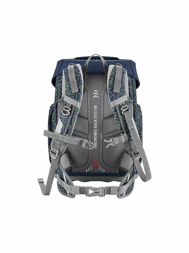 STEP BY STEP | Set di zaini scolastici 4 pz BASIS Green Geometric | Verde