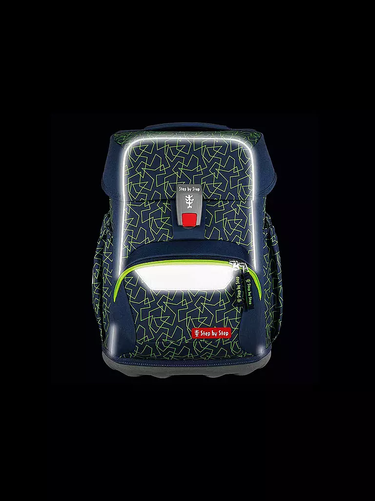 STEP BY STEP | Set di zaini scolastici 4 pz BASIS Green Geometric | Verde