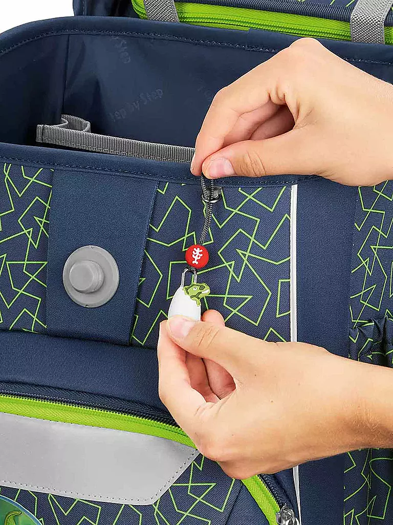 STEP BY STEP | Set di zaini scolastici 4 pz BASIS Green Geometric | Verde