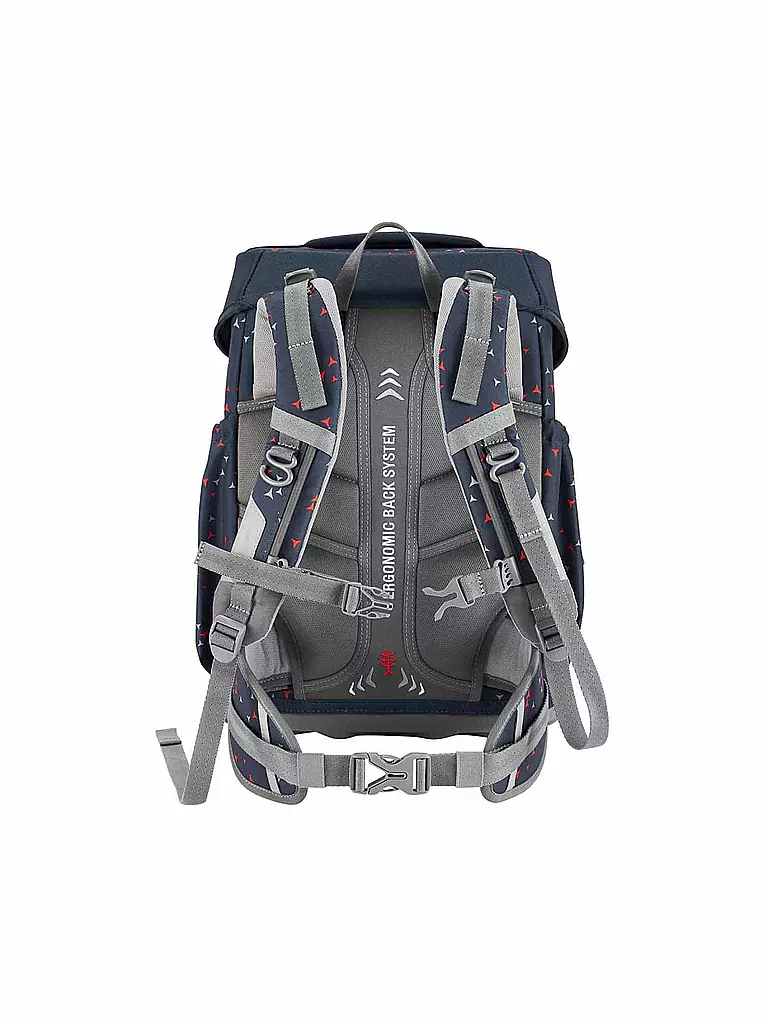 STEP BY STEP | Set di zaini scolastici 4 pz. BASIS Antracite Triangles | Grigio