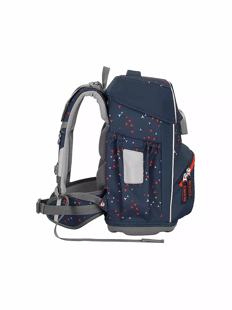 STEP BY STEP | Set di zaini scolastici 4 pz. BASIS Antracite Triangles | Grigio