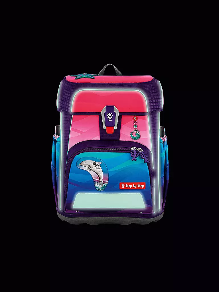 STEP BY STEP | Set di zaini scolastici 5 pezzi CLOUD Ocean Dolphin Lana |