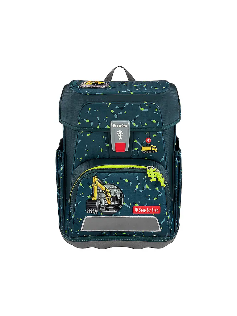 STEP BY STEP | Set di zaini scolastici 5 pz. CLOUD Bagger Rocco | Verde scuro