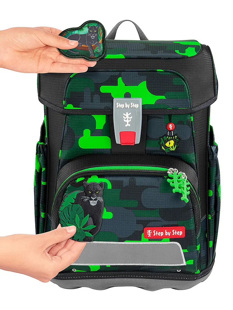STEP BY STEP | Set di zaini scolastici 5 pz. CLOUD Black Cat Chiko | Nero