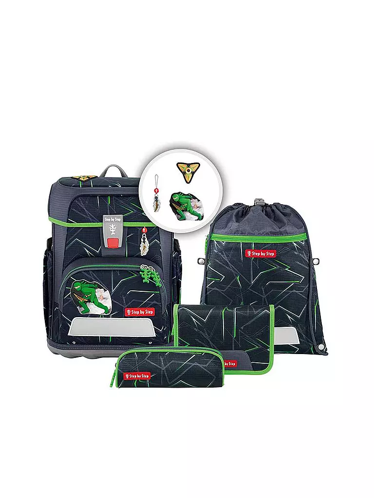 STEP BY STEP | Set di zaini scolastici 5 pz. CLOUD Ninja Kimo | Nero