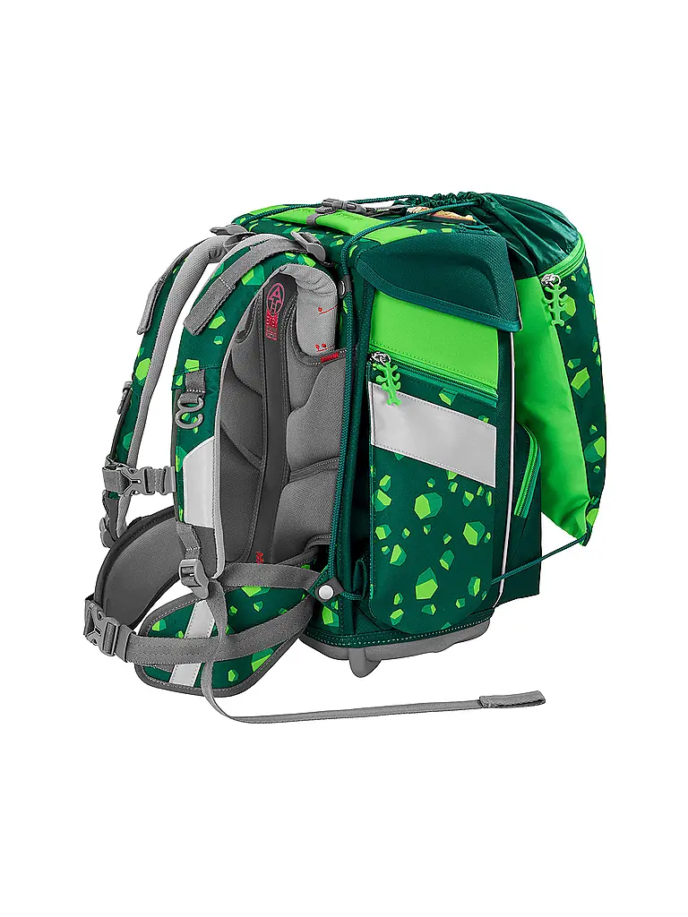 STEP BY STEP | Set di zaini scolastici 5 pz. SPACE Dino Targo | Verde scuro