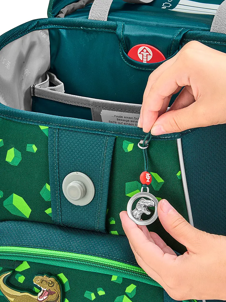 STEP BY STEP | Set di zaini scolastici 5 pz. SPACE Dino Targo | Verde scuro