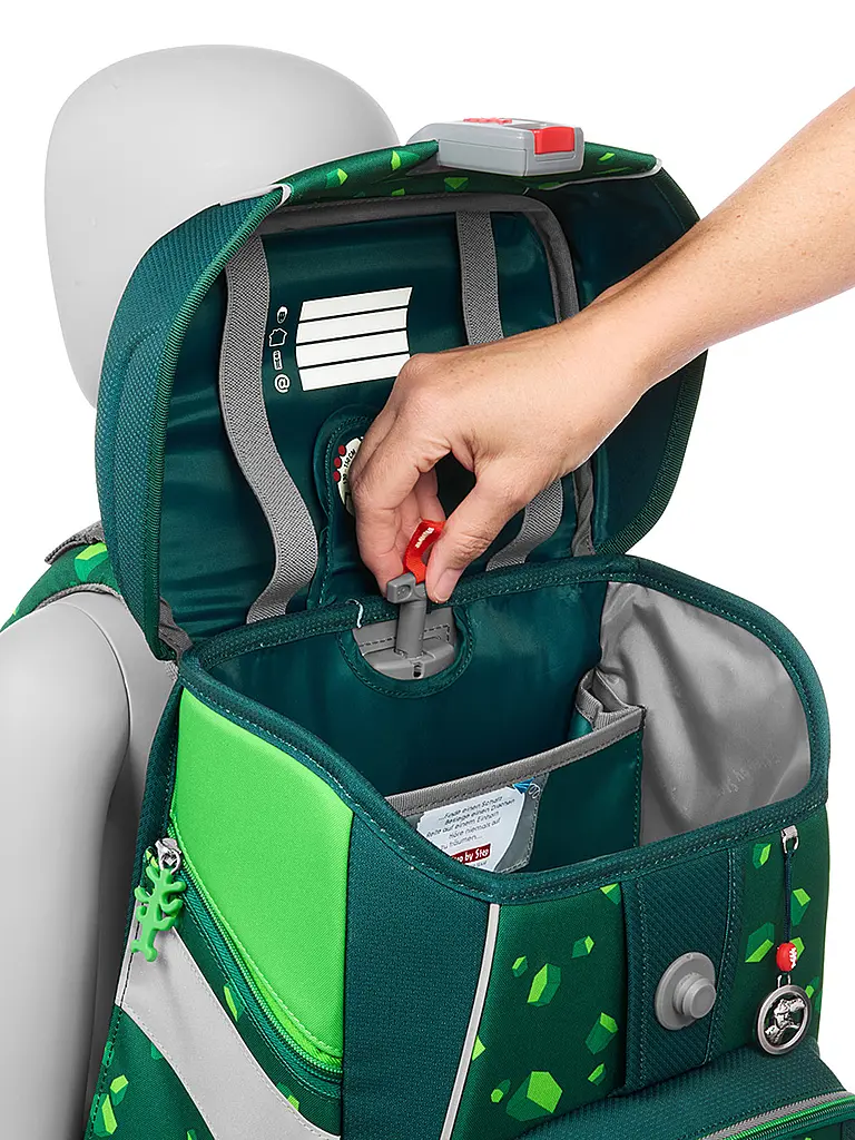 STEP BY STEP | Set di zaini scolastici 5 pz. SPACE Dino Targo | Verde scuro