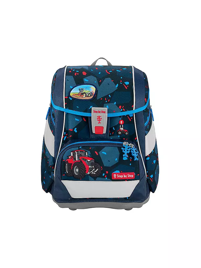 STEP BY STEP | Set di zaini scolastici 6 pz - 2in1 Plus Tractor Freddy | Nero