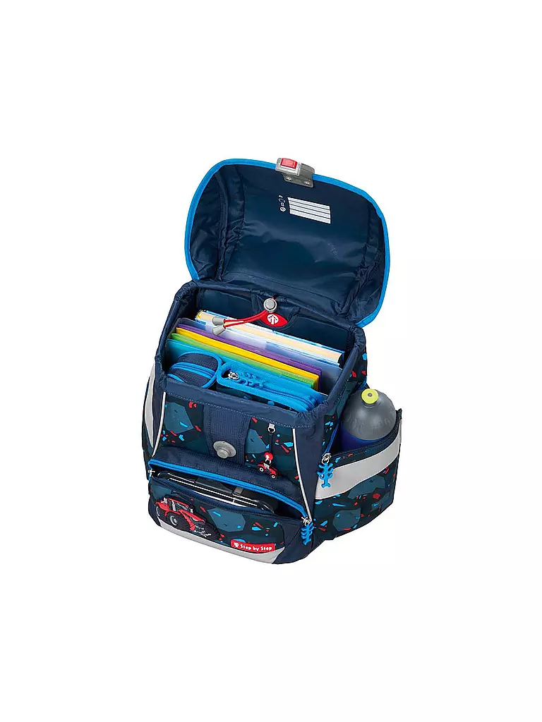 STEP BY STEP | Set di zaini scolastici 6 pz - 2in1 Plus Tractor Freddy | Nero