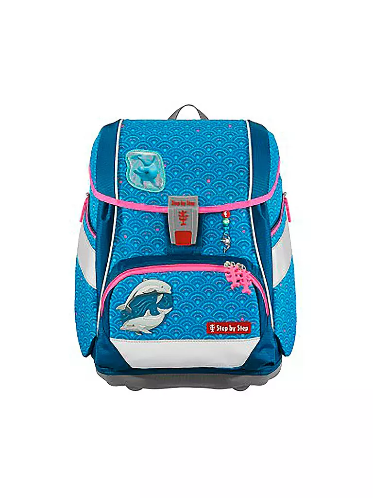 STEP BY STEP | Set di zaini scolastici 6 pz 2in1 Plus Dolphin Pippa | Turchese