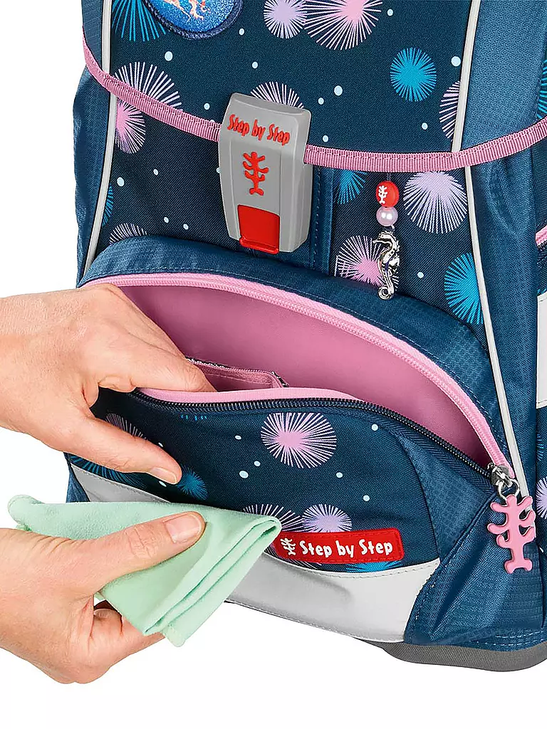 STEP BY STEP | Set di zaini scolastici 6 pz. - 2in1 Plus Mermaid Delia | Blu