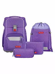 STEP BY STEP | Set di zaini scolastici da 4 pezzi BASIS Purple Konfetti | Lilla