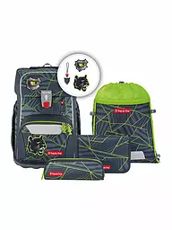 STEP BY STEP | Set di zaini scolastici da 5 pezzi GIANT Dark Cat Chiko | Nero