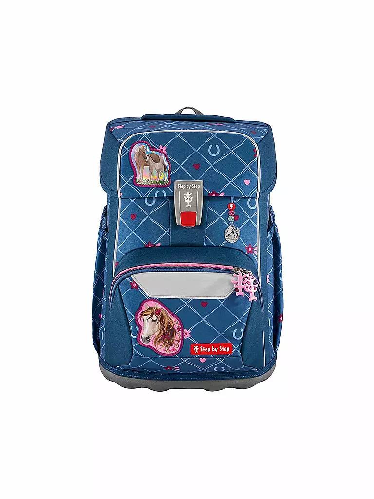 STEP BY STEP | Set di zaini scolastici da 5 pezzi GIANT Horse Lima | Blu