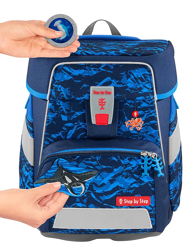 STEP BY STEP | Set di zaini scolastici da 5 pezzi SPACE Manta Rio |