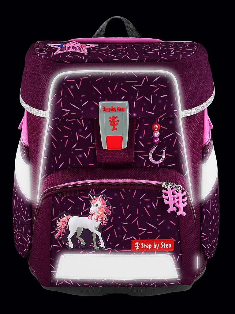 STEP BY STEP | Set di zaini scolastici da 5 pezzi SPACE Pretty Unicorn | Bacca