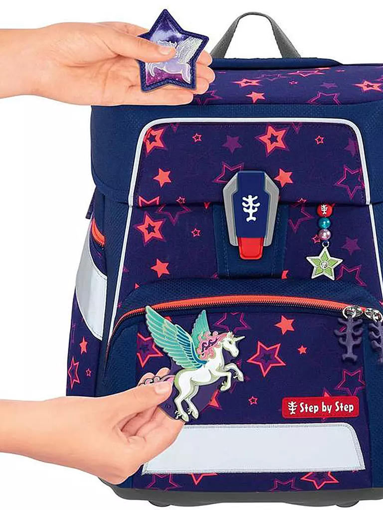 STEP BY STEP | Set di zaini scolastici da 5 pezzi SPACE Shine Pegasus Night Nuala | 