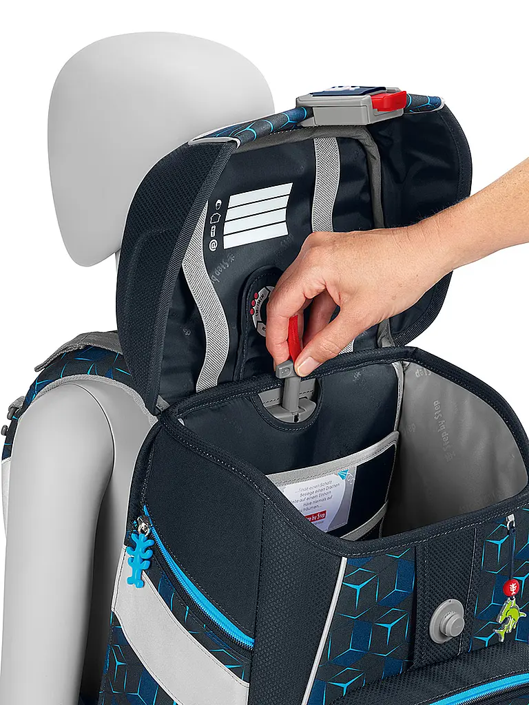 STEP BY STEP | Set di zaini scolastici da 5 pezzi SPACE Shine Shark Dexte | Nero