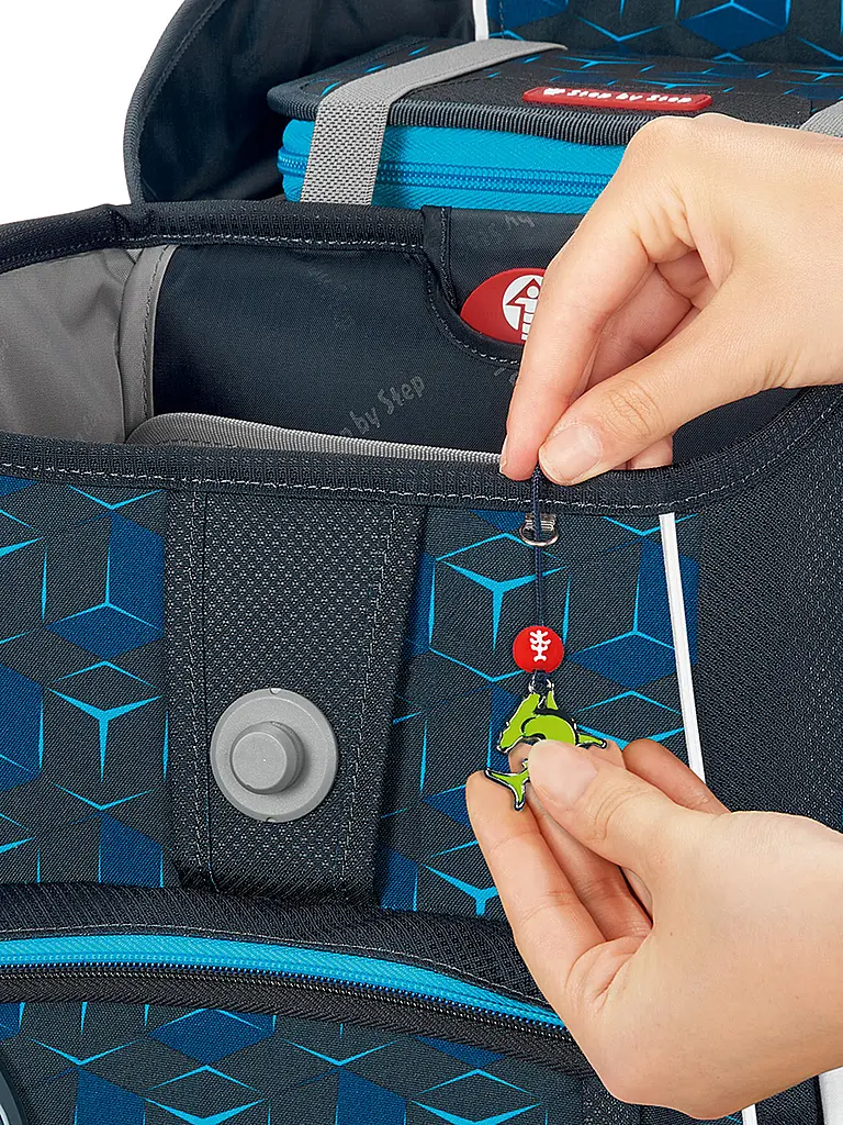 STEP BY STEP | Set di zaini scolastici da 5 pezzi SPACE Shine Shark Dexte | Nero